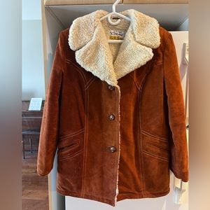 Vintage shearling leather jacket
